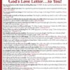 God's Love Letter To You! Back image of tract