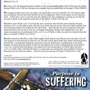 Purpose in Suffering Tract