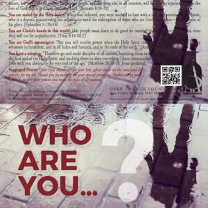 Who are you...in Christ! front side of tract