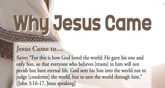 Why Jesus Came top image of tract
